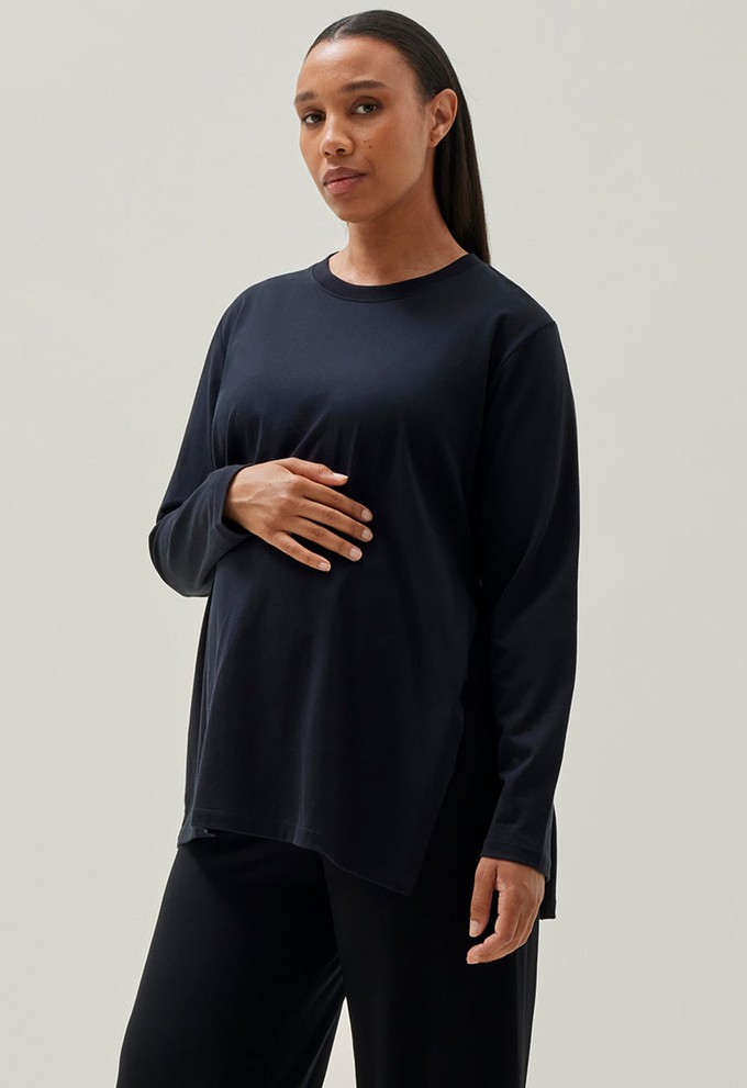 Long-sleeved maternity t-shirt - Black from Boob Design