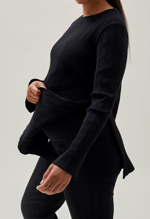 Ribbed maternity pants - Black from Boob Design