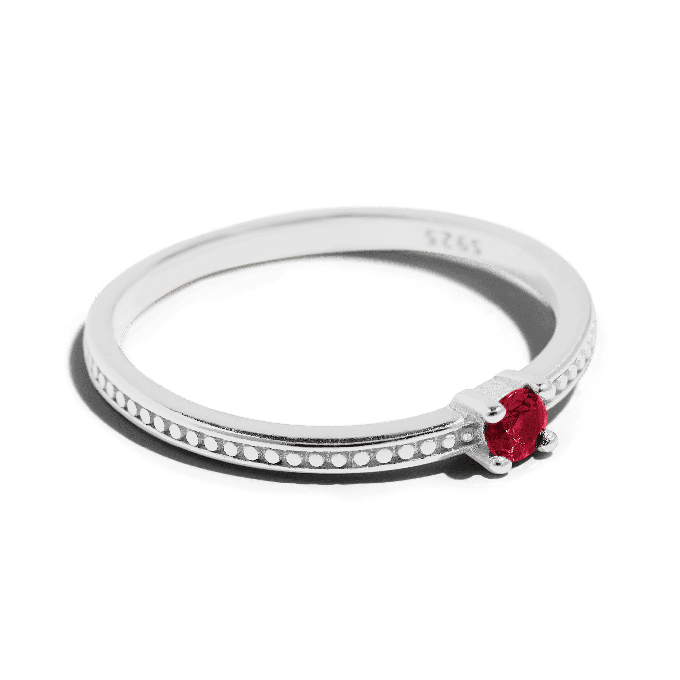 THE EMMA RING RED - Solid 14k gold from Bound Studios