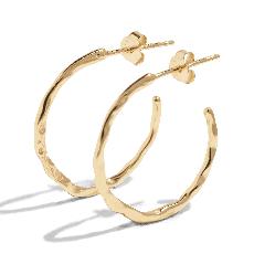 THE LUNA HOOP - 18k gold plated via Bound Studios