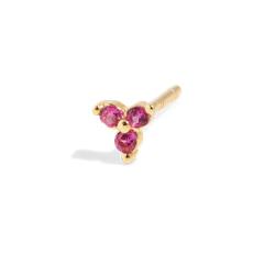 THE SALLY STUD PINK - 18k gold plated via Bound Studios