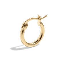 THE BASE HOOP S - 18k gold vermeil via Bound Studios