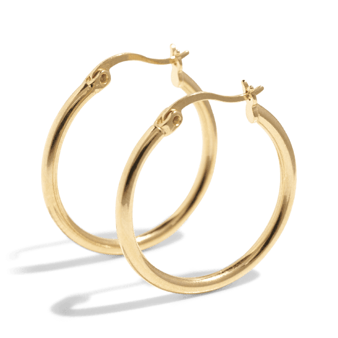 THE BASE HOOP L - 18k gold vermeil from Bound Studios