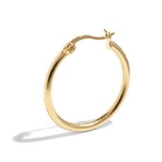 THE BASE HOOP L - 18k gold vermeil via Bound Studios