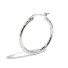 THE BASE HOOP L - sterling silver via Bound Studios