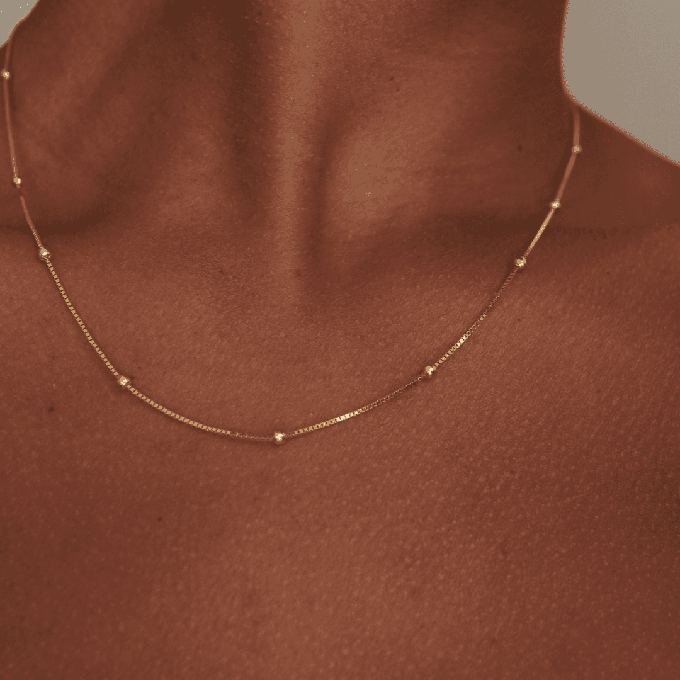 THE CAMI NECKLACE - Solid 14k gold from Bound Studios