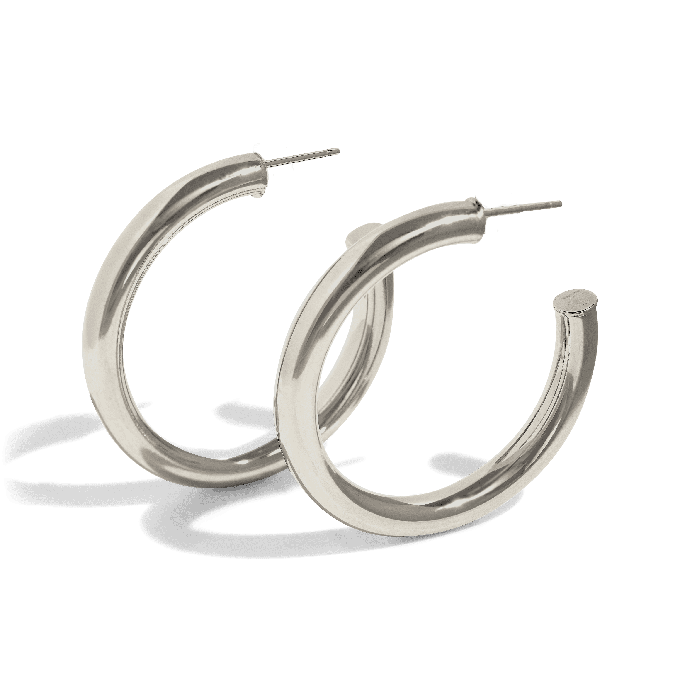 THE KENDAL HOOP L - sterling silver from Bound Studios