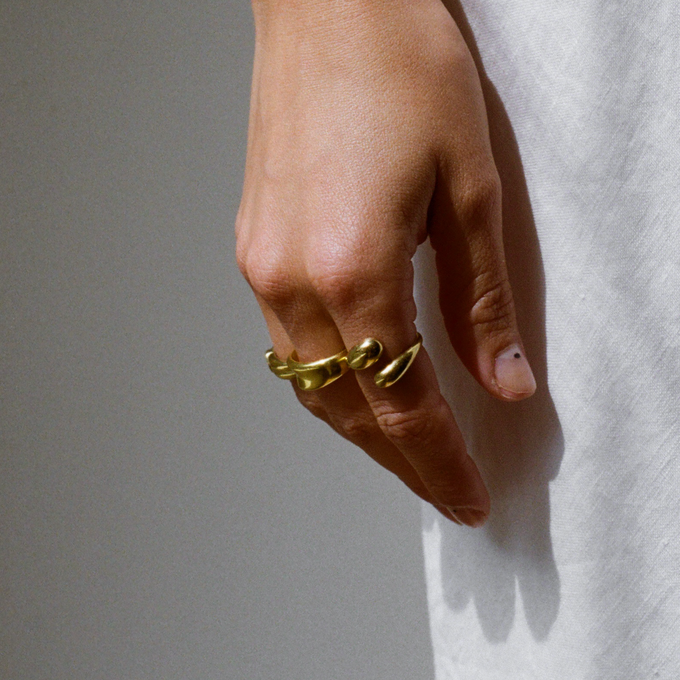 THE AVA RING - 18k gold vermeil from Bound Studios