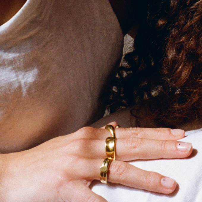 THE AVA RING - 18k gold vermeil from Bound Studios