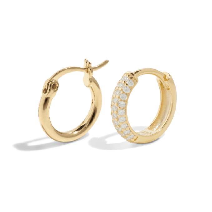 THE TREASURE HOOP SET - 18k gold vermeil from Bound Studios