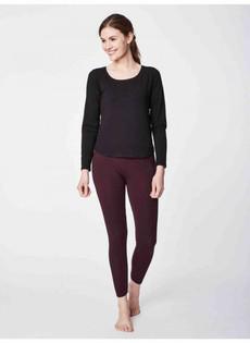 Basic bamboo top - zwart via Brand Mission