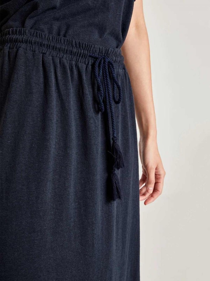 The easy hemp maxi rok - navy from Brand Mission