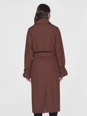 Trenchcoat linnen - tiramisu from Brand Mission