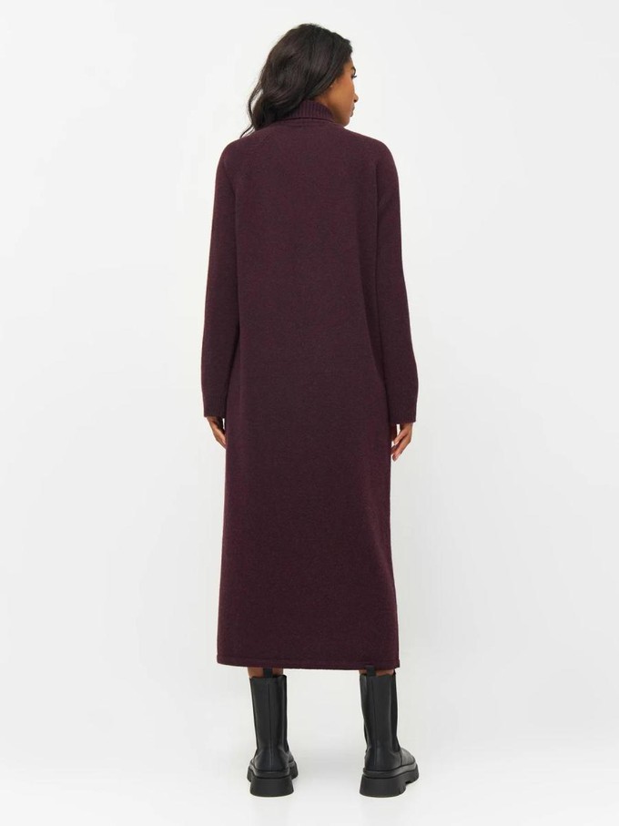 Roll neck dress - chocolate plum from Brand Mission