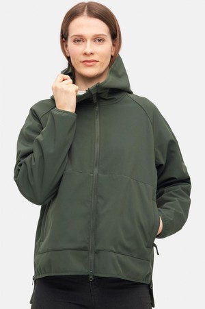 Peutby softshell jas - deep forest from Brand Mission