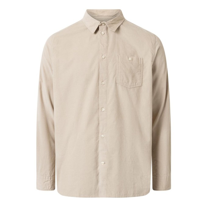 Corduroy shirt - light feather grey from Brand Mission