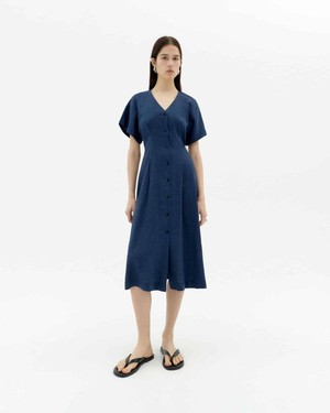 Laura hennep jurk - navy from Brand Mission