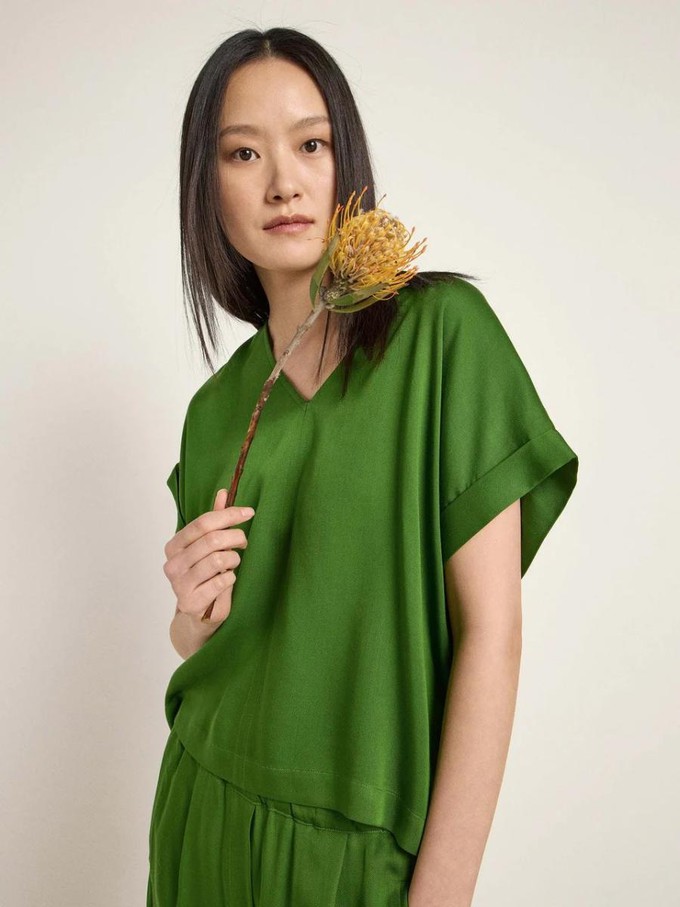 Top tencel - groen from Brand Mission