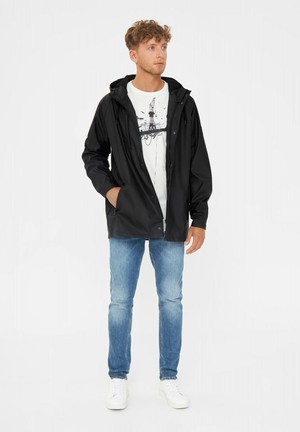 Passby Plain regenjas jas - jet black from Brand Mission