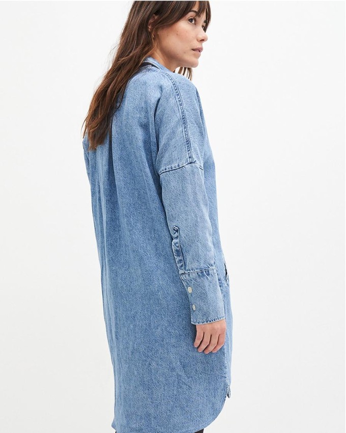 Mara jurk denim - true blue from Brand Mission