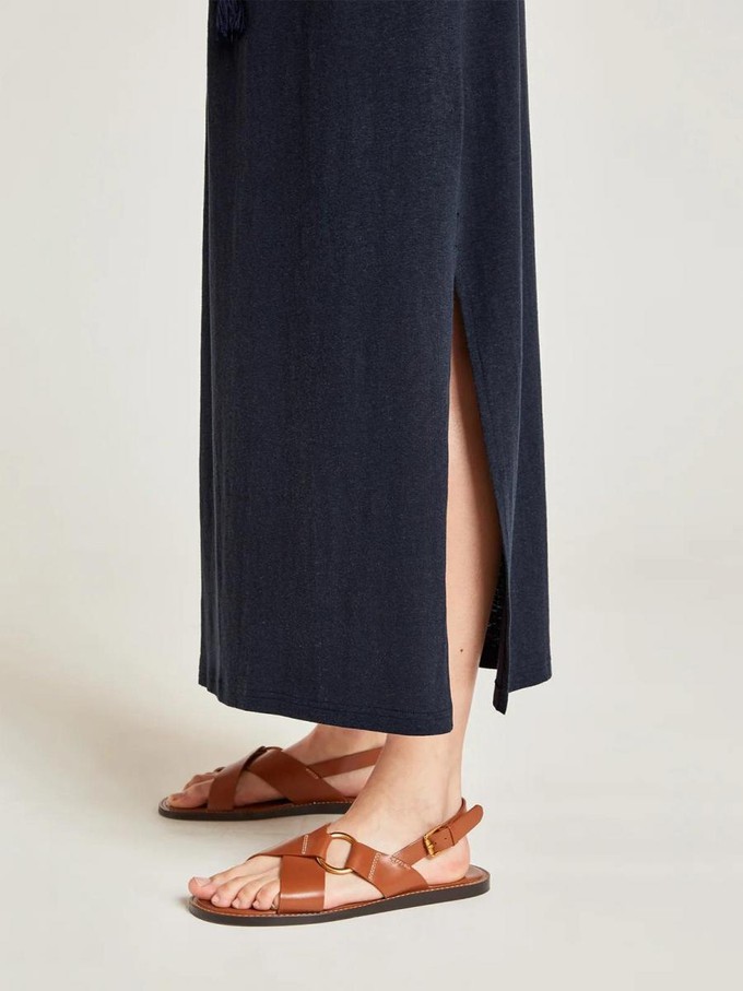 The easy hemp maxi rok - navy from Brand Mission