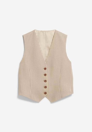 Sineriaa check gilet - sand stone from Brand Mission