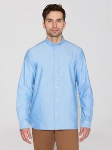 Harald oxford shirt owl - lapis blue via Brand Mission