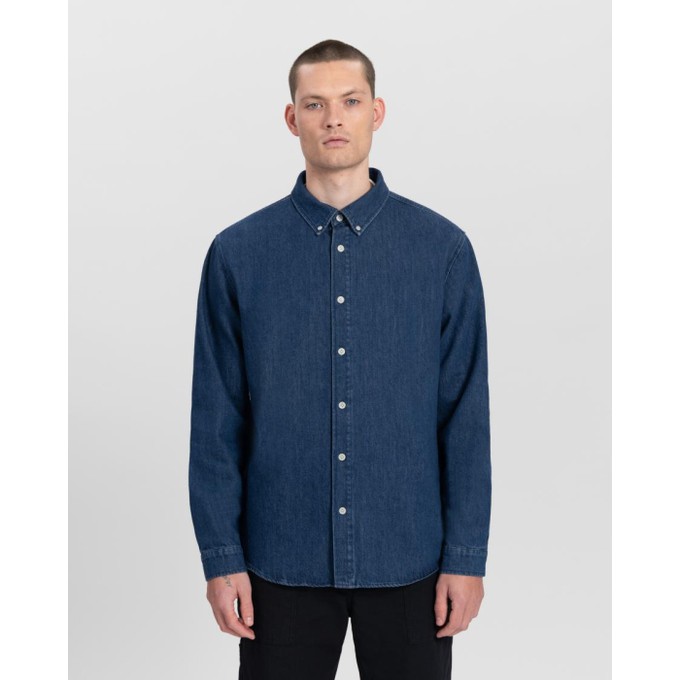 Sawyer denim shirt - washed indigo from Brand Mission