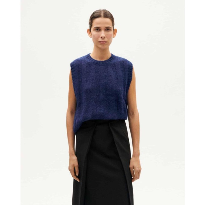 Kelly Knitted Vest - Klein Blue from Brand Mission