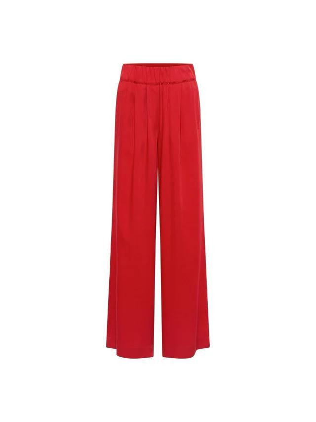 Pantalon tencel - rood from Brand Mission