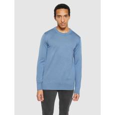 Crewneck merino knit sweater - moonlight blue via Brand Mission