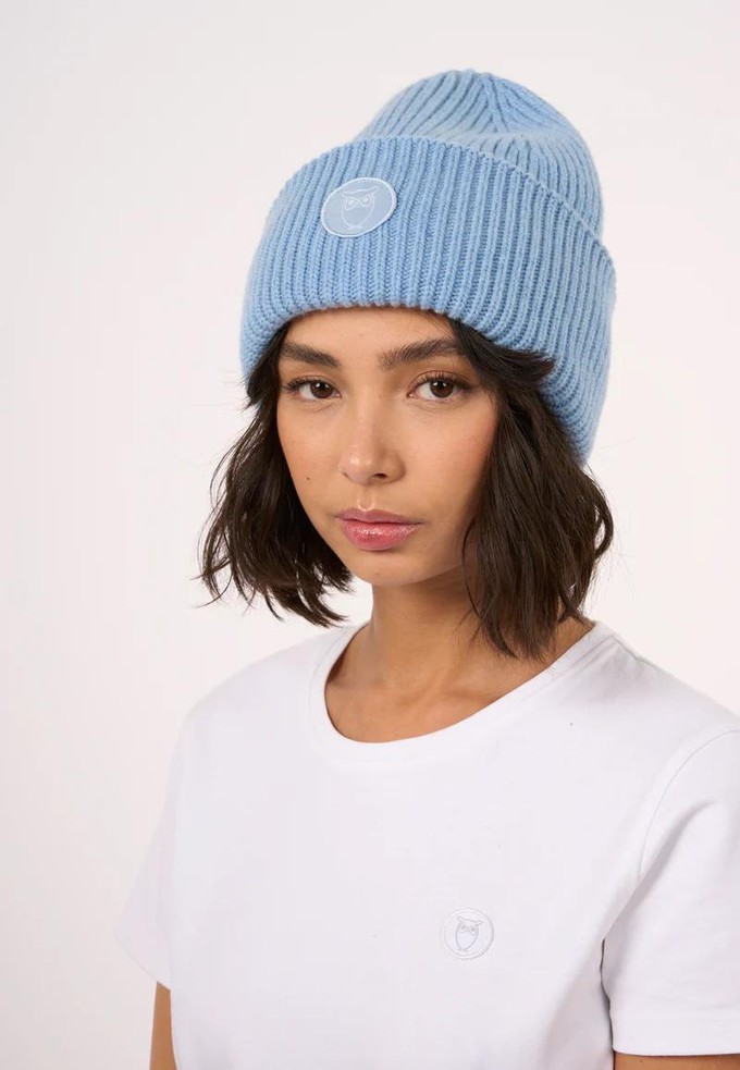 Big rib wool beanie - ashley blue from Brand Mission