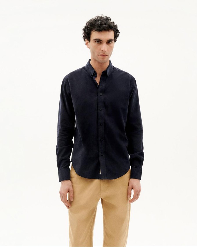 Ant shirt microcorduroy - navy from Brand Mission