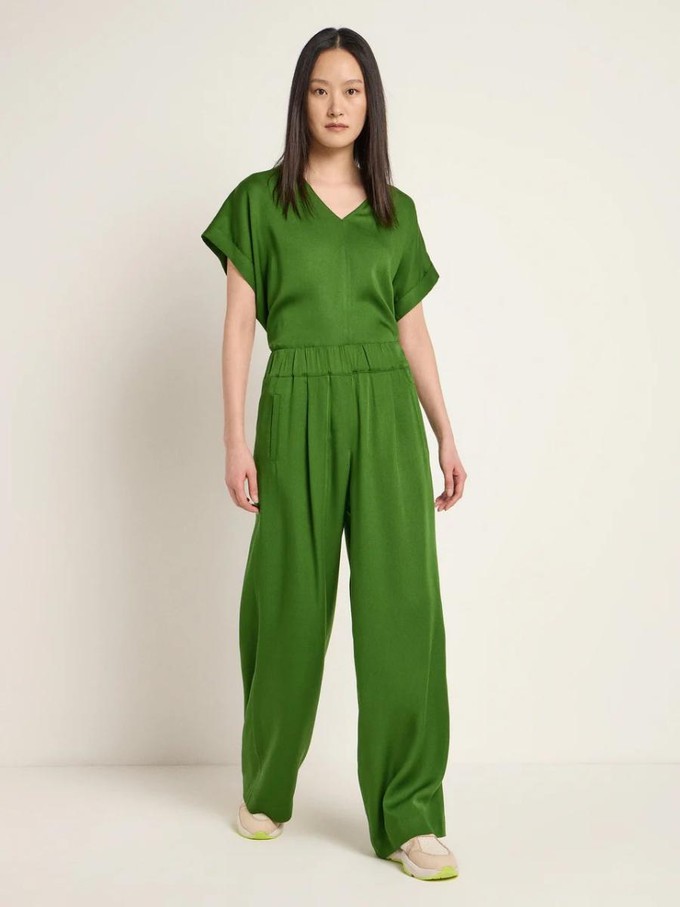 Pantalon tencel - groen from Brand Mission