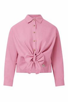 Jungle linnen blouse - pink via Brand Mission