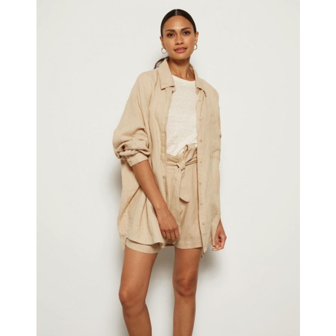 Velley shirtdress - naturel from Brand Mission