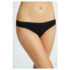 Organic thong - zwart via Brand Mission