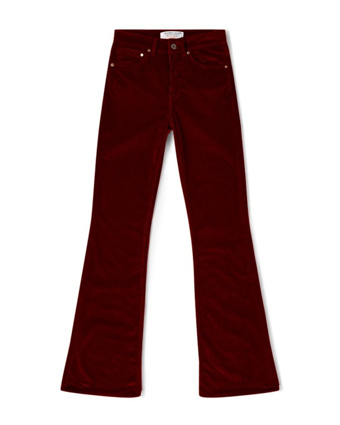 Lisette flare corduroy - bordeaux from Brand Mission