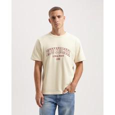 Liam signature t-shirt - Solid Oatmeal-Green via Brand Mission