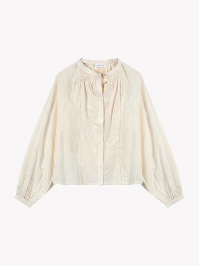 Hibiscus blouse - ecru from Brand Mission