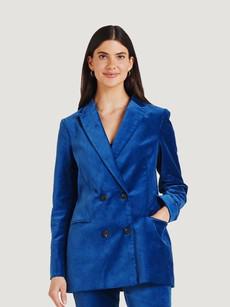 Alleegra Velvet blazer - sapphire blue via Brand Mission