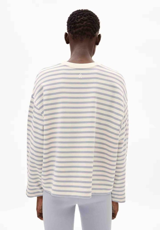 Frankaa Maarlen stripe - undyed misty from Brand Mission