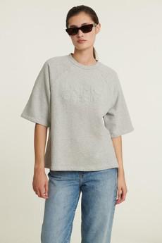 Adele sweater top - grey melange via Brand Mission