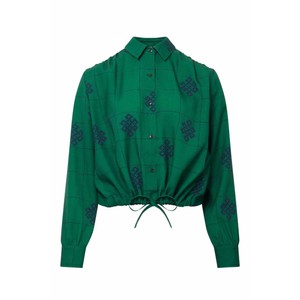 Zoria blouse - green print from Brand Mission