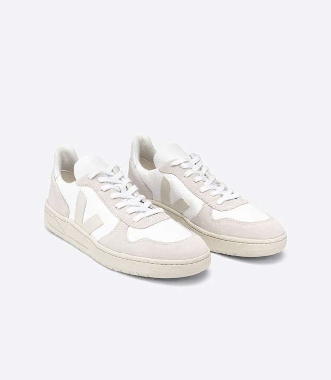 V10 sneaker - mesh white natural pierre from Brand Mission