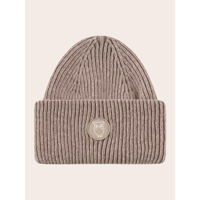 Big rib wool beanie - kelp melange from Brand Mission