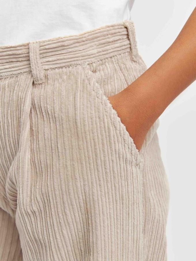 Posey pantalon corduroy - light feather from Brand Mission