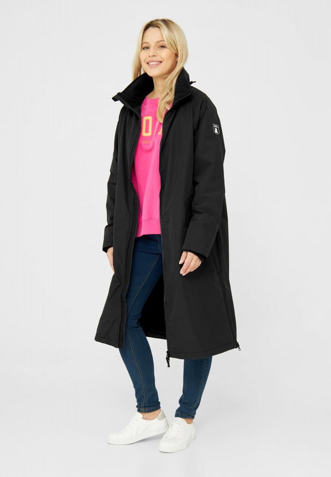 Ripholm long jacket - zwart from Brand Mission