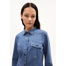 Nilaara demi blouse - iced indigo via Brand Mission