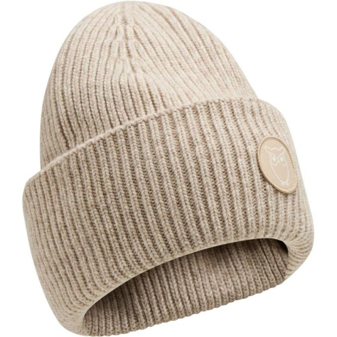 Big rib wool beanie - nature melange from Brand Mission